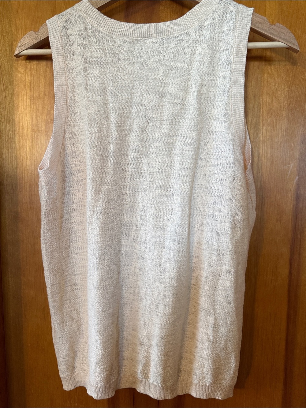BE COOL Cream Ribbed Knit Tank - Picture 3 of 3